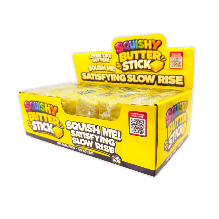 Fun Doh 6" Butter Stick Slow-Rise Squishy Toy (Each)