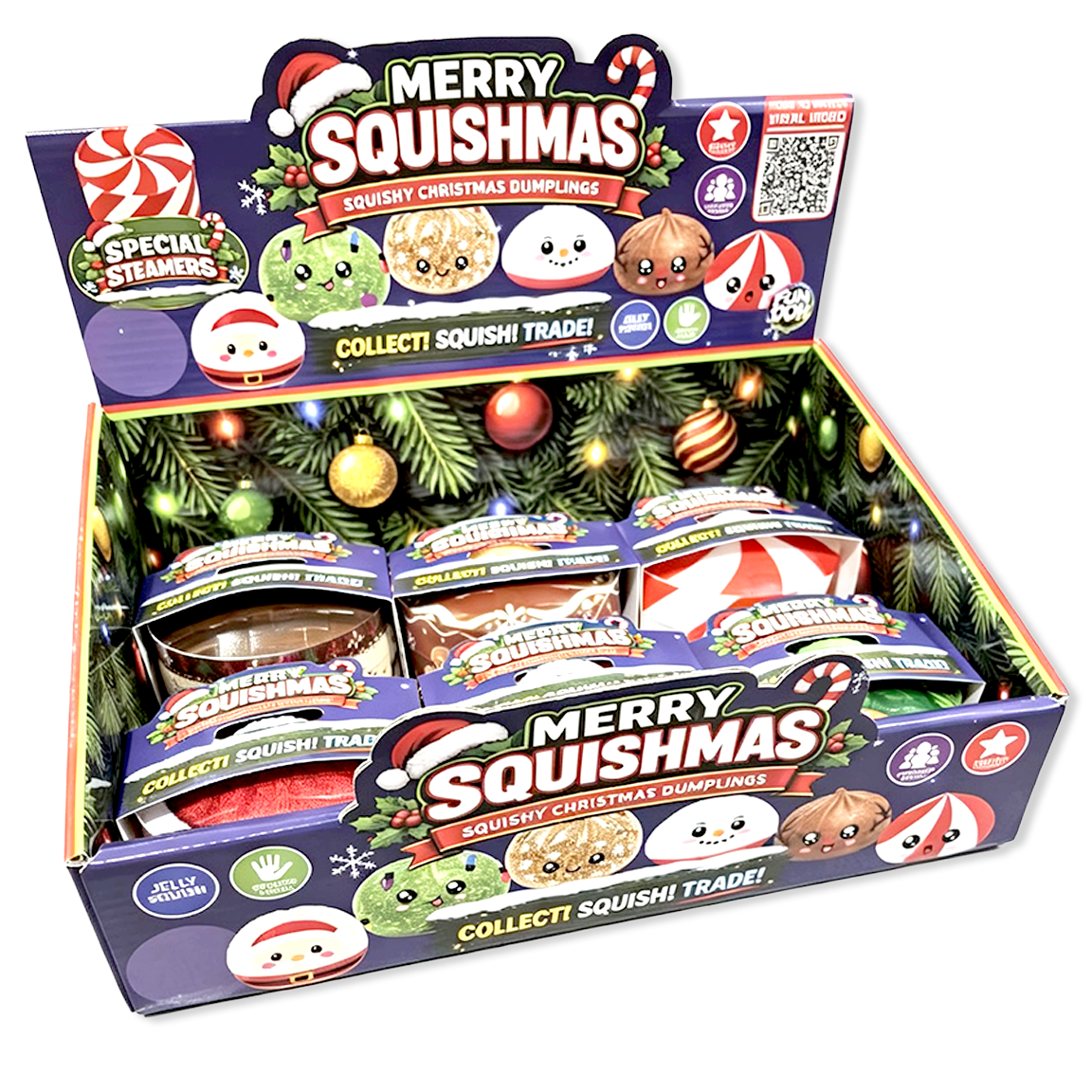 Fun Doh Christmas Dumpling Squishy Toy (Each - Chosen at Random)
