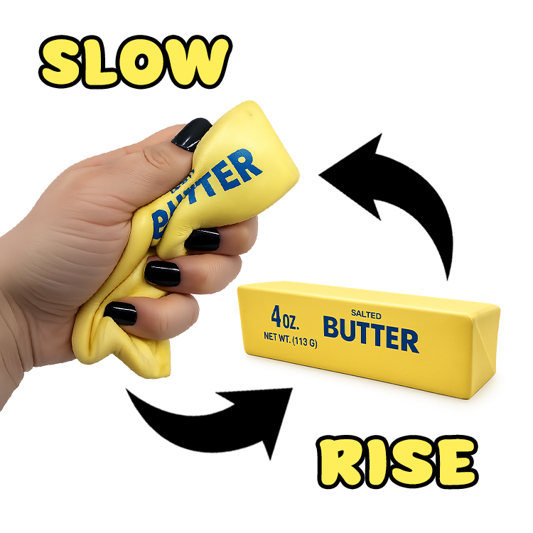 Fun Doh 6" Butter Stick Slow-Rise Squishy Toy (Each)