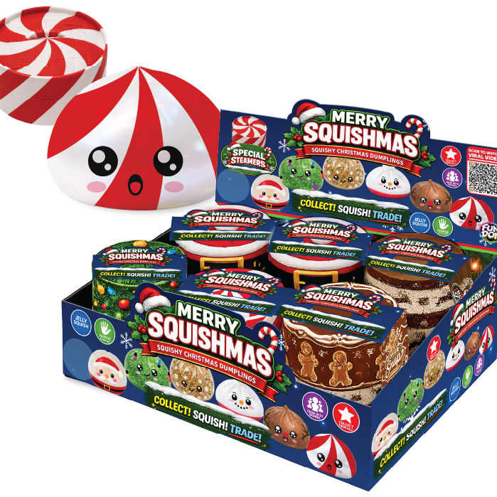Fun Doh Christmas Dumpling Squishy Toy (Each - Chosen at Random)