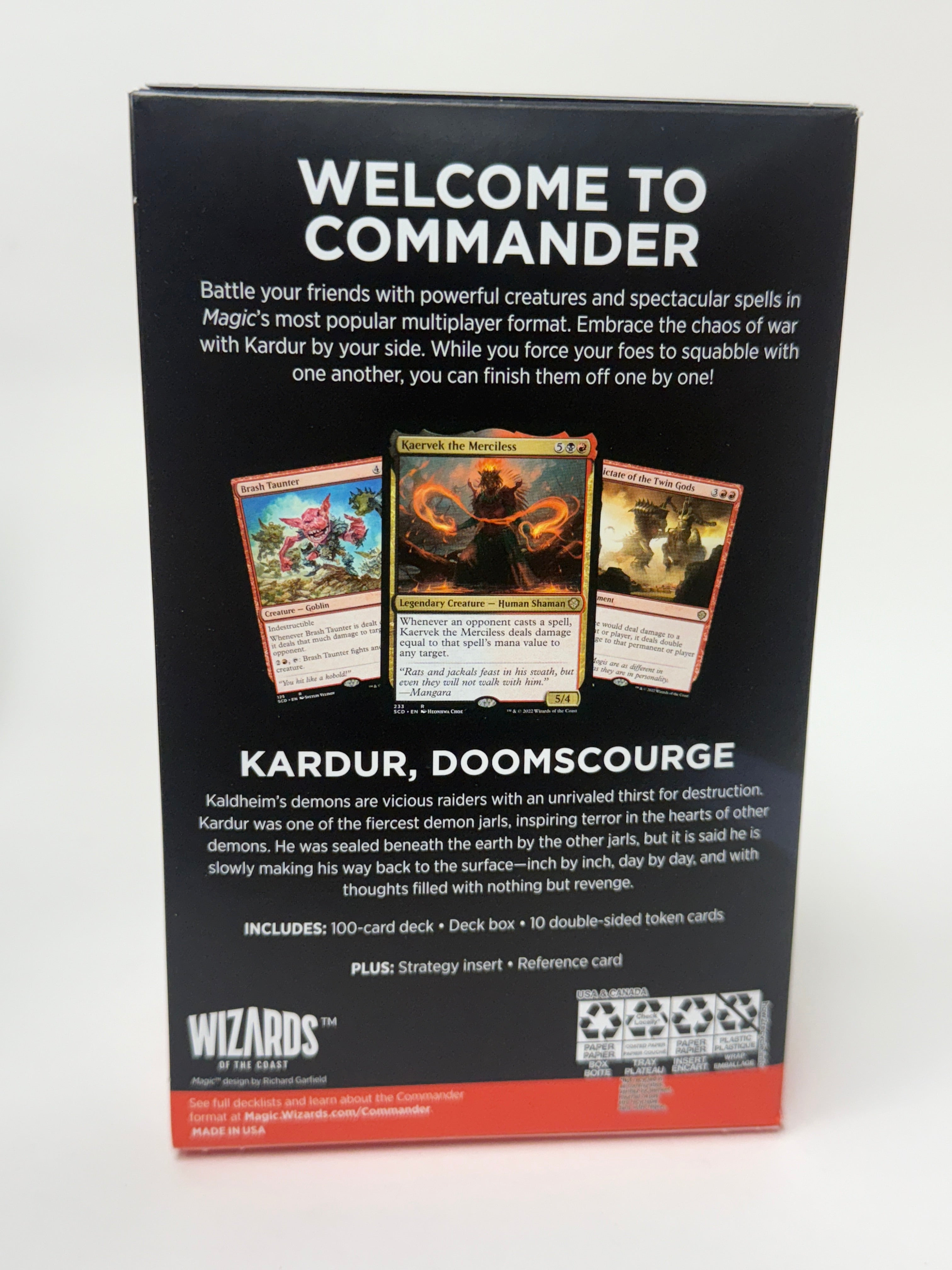 Magic The Gathering: Chaos Incarnate Starter Commander Deck