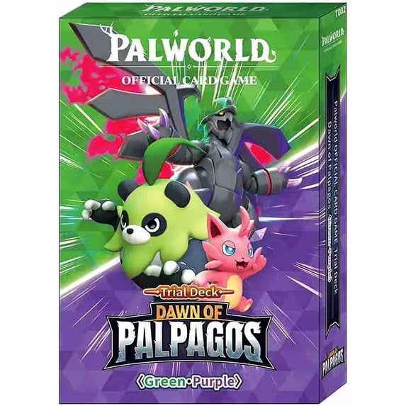 Palworld Card Game - Dawn of Palpagos - Green/Purple Trial deck