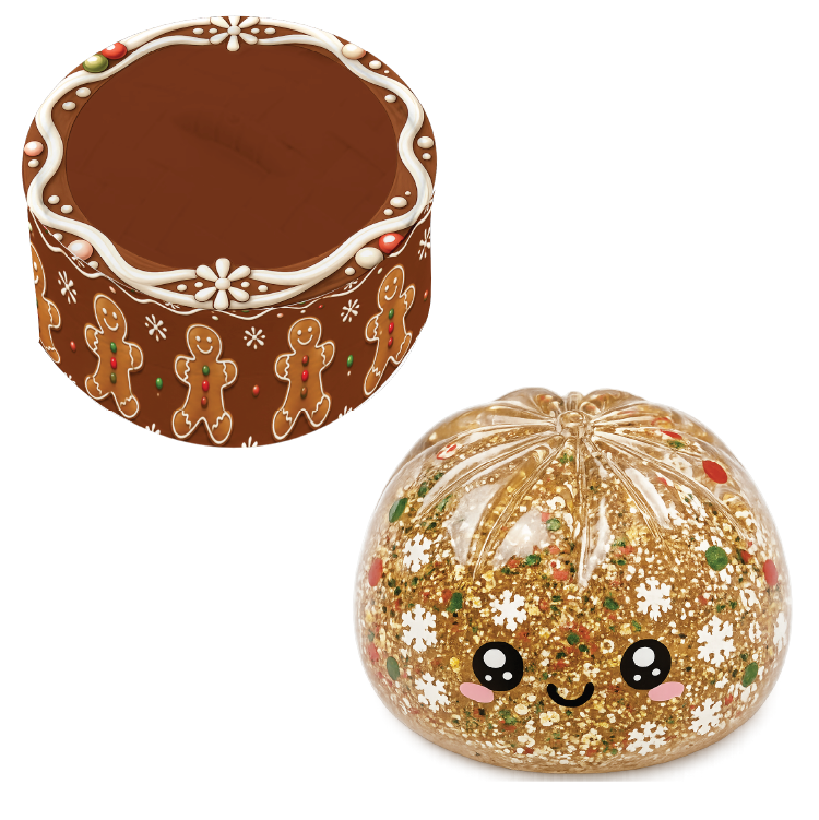 Fun Doh Christmas Dumpling Squishy Toy (Each - Chosen at Random)